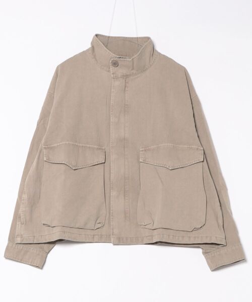 Revo.（レボ）の「Revo. ヴィンテージライク フェード加工 ショート丈 ミリタリー スタンドブルゾン（ブルゾン・メンズ・グレー/ブラック/ネイビー・1/2）」の6枚目の写真