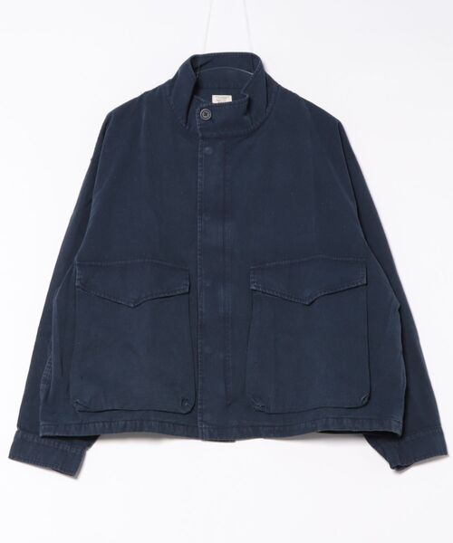 Revo.（レボ）の「Revo. ヴィンテージライク フェード加工 ショート丈 ミリタリー スタンドブルゾン（ブルゾン・メンズ・グレー/ブラック/ネイビー・1/2）」の7枚目の写真