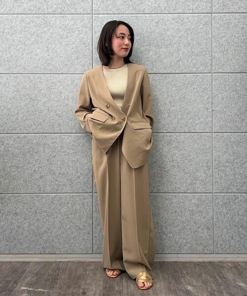 cloenc（クロエンス）の「【セットアップ／マシンウォッシュ】イージーワイドパンツ（その他パンツ・レディース・グレー/チャコールグレー/ナチュラル・01/02/03）」の22枚目の写真