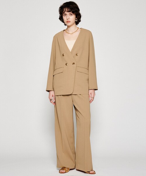 cloenc（クロエンス）の「【セットアップ／マシンウォッシュ】イージーワイドパンツ（その他パンツ・レディース・グレー/チャコールグレー/ナチュラル・01/02/03）」の6枚目の写真