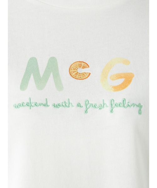 McGREGOR（マックレガー）の「プリント＆刺繍Tシャツ（Tシャツ/カットソー・レディース・アイボリー/ライム・L/M）」の9枚目の写真