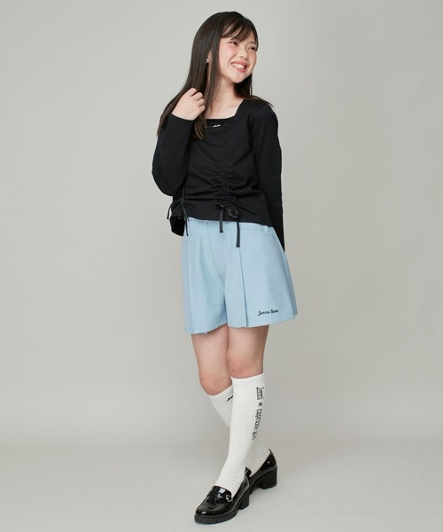 JENNI(ジェニィ)の「左右柄リブロゴソックス(ソックス/靴下・キッズ・ブラック/オフホワイト/ベージュ・19-21cm/22-24cm)」の9枚目の写真