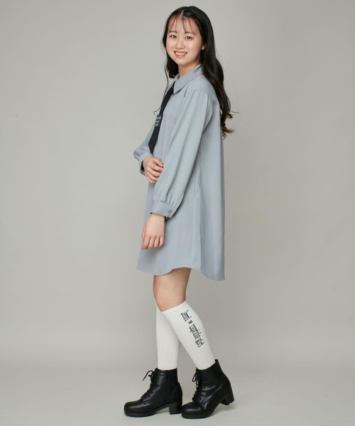 JENNI(ジェニィ)の「左右柄リブロゴソックス(ソックス/靴下・キッズ・ブラック/オフホワイト/ベージュ・19-21cm/22-24cm)」の11枚目の写真