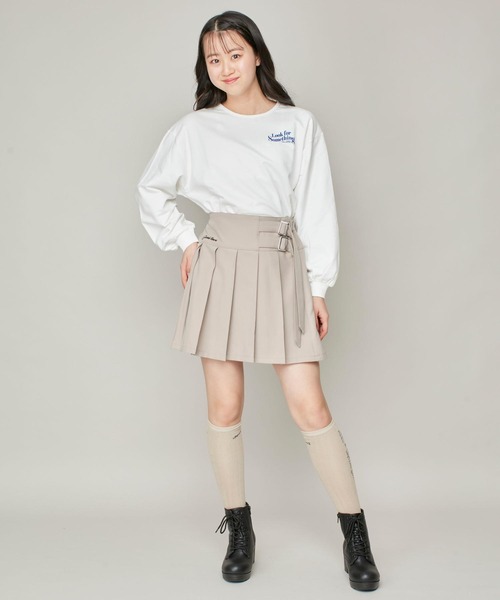 JENNI(ジェニィ)の「左右柄リブロゴソックス(ソックス/靴下・キッズ・ブラック/オフホワイト/ベージュ・19-21cm/22-24cm)」の15枚目の写真