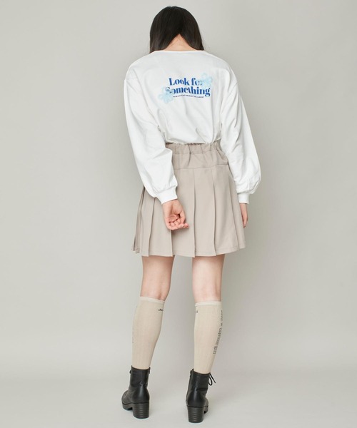 JENNI(ジェニィ)の「左右柄リブロゴソックス(ソックス/靴下・キッズ・ブラック/オフホワイト/ベージュ・19-21cm/22-24cm)」の18枚目の写真