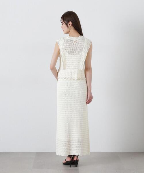 PROPORTION BODY DRESSING(プロポーションボディドレッシング)の「クロッシェニットset up / 1215140402(ワンピース・レディース・ホワイト系その他/ブラック・SMALL/MEDIUM/P/S)」の11枚目の写真