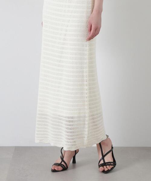 PROPORTION BODY DRESSING(プロポーションボディドレッシング)の「クロッシェニットset up / 1215140402(ワンピース・レディース・ホワイト系その他/ブラック・SMALL/MEDIUM/P/S)」の8枚目の写真