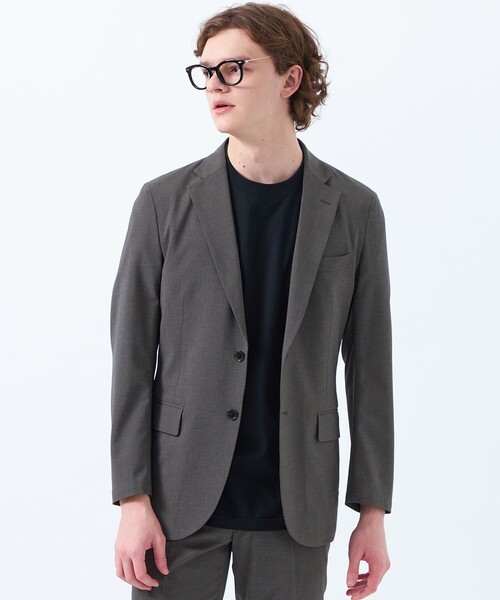 MACKINTOSH PHILOSOPHY（ﾏｯｷﾝﾄｯｼｭ ﾌｨﾛｿﾌｨｰ）の「【WEB&一部店舗】強撚トロピカル ジャケット（テーラードジャケット・メンズ・ダークネイビー/チャコールグレー/ブラック・36/38/40/42）」の2枚目の写真