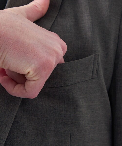 MACKINTOSH PHILOSOPHY（ﾏｯｷﾝﾄｯｼｭ ﾌｨﾛｿﾌｨｰ）の「【WEB&一部店舗】強撚トロピカル ジャケット（テーラードジャケット・メンズ・ダークネイビー/チャコールグレー/ブラック・36/38/40/42）」の10枚目の写真