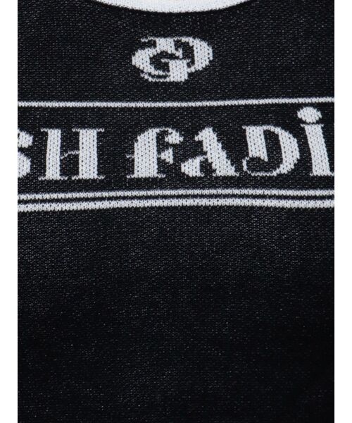 GYDA(ジェイダ)の「GD POSH FADITALハーフスリーブニットトップス(ニット/セーター・レディース・オフホワイト/ブラック/スカイブルー・FREE)」の18枚目の写真