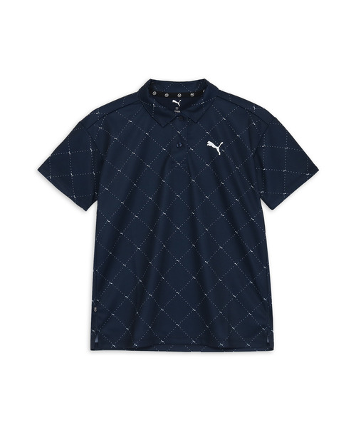 PUMA(プーマ)の「PUMA プーマ ウィメンズ ゴルフ SB アーガイル AOP 半袖 ポロシャツ(ポロシャツ・レディース・ホワイト系その他/ネイビー/ブラック・SMALL/X-LARGE/MEDIUM/LARGE)」の14枚目の写真