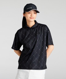PUMA プーマ ウィメンズ ゴルフ SB アーガイル AOP 半袖 ポロシャツ