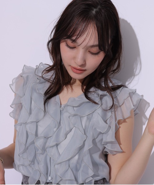 Rirandture - リラ♡即完売2wayラッフルブラウス Rirandture】前後2wayラッフルブラウス - メルカリ