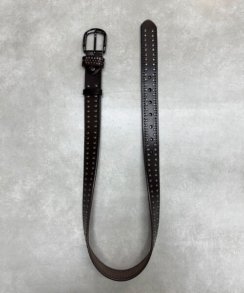 CIAOPANIC（チャオパニック）の「スタッズレザーベルト（ベルト・レディース・レッド/ブラウン・ONE SIZE）」の9枚目の写真