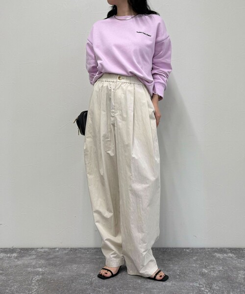 fredy emue（フレディエミュ）の「ロゴ刺繍コンパクトスウェットプルオーバー（スウェット・レディース・グレー/ネイビー/ベージュ/ラベンダー・38）」の17枚目の写真