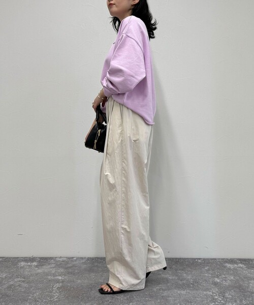 fredy emue（フレディエミュ）の「ロゴ刺繍コンパクトスウェットプルオーバー（スウェット・レディース・グレー/ネイビー/ベージュ/ラベンダー・38）」の18枚目の写真