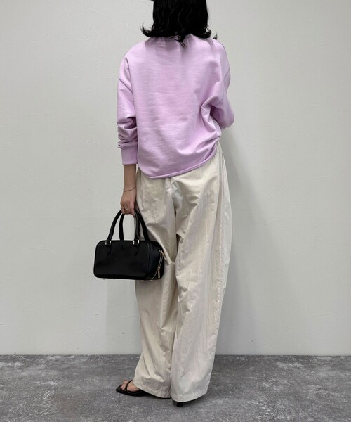 fredy emue（フレディエミュ）の「ロゴ刺繍コンパクトスウェットプルオーバー（スウェット・レディース・グレー/ネイビー/ベージュ/ラベンダー・38）」の19枚目の写真