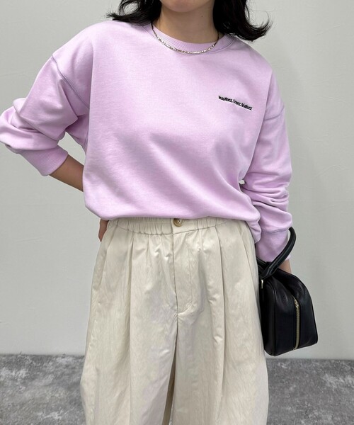 fredy emue（フレディエミュ）の「ロゴ刺繍コンパクトスウェットプルオーバー（スウェット・レディース・グレー/ネイビー/ベージュ/ラベンダー・38）」の22枚目の写真