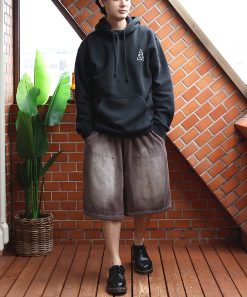 HUF（ハフ）の「HUF ロゴプルオーバーフーディー（パーカー・メンズ・ブラック/ヘザーグレー・MEDIUM/X-LARGE/LARGE）」の9枚目の写真