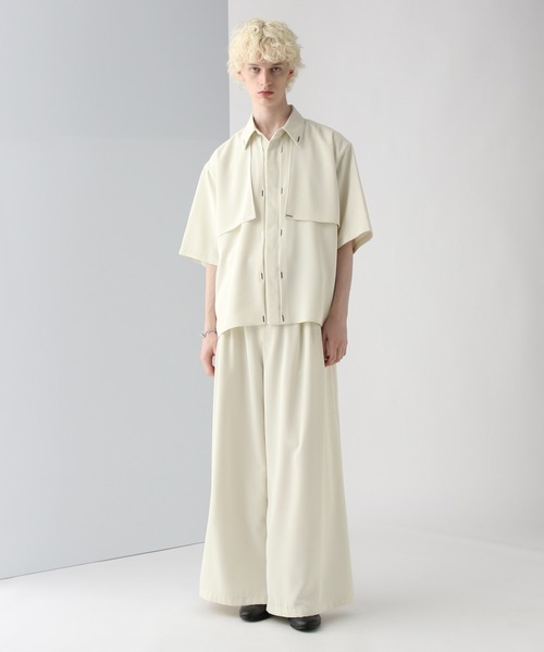 HARE（ハレ）の「【SET UP 対応】フラシデザインシャツ(HARE)（シャツ/ブラウス・メンズ・ピンク/グレー/ブラック/ブラック系その他/グリーン/ホワイト・FREE）」の18枚目の写真