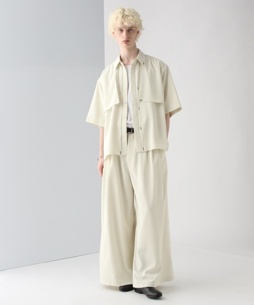 HARE（ハレ）の「【SET UP 対応】フラシデザインシャツ(HARE)（シャツ/ブラウス・メンズ・ピンク/グレー/ブラック/ブラック系その他/グリーン/ホワイト・FREE）」の21枚目の写真