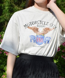 【spiritoso】イーグルプリントTシャツ