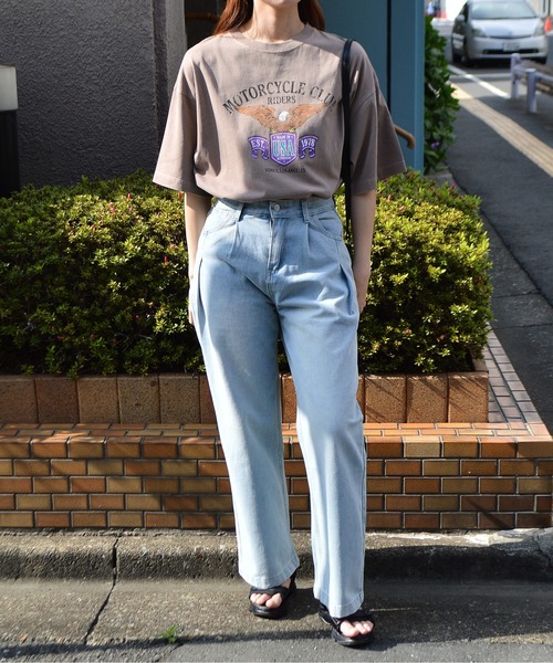 spiritoso(スピリトーゾ)の「【spiritoso】イーグルプリントTシャツ(Tシャツ/カットソー・レディース・ホワイト系/カーキ/ブラウン/オレンジ・FREE)」の14枚目の写真