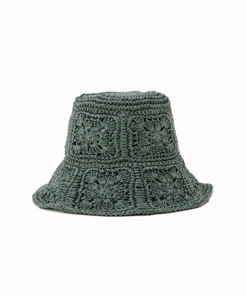 CONTROL FREAK（コントロールフリーク）の「CONTROL FREAK / CTFK（コントロールフリーク） ペーパー柄編みバケットハット（ハット・レディース・アイボリー/ブラック/グリーン・FREE）」の17枚目の写真