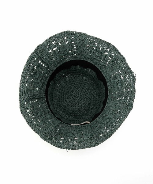 CONTROL FREAK（コントロールフリーク）の「CONTROL FREAK / CTFK（コントロールフリーク） ペーパー柄編みバケットハット（ハット・レディース・アイボリー/ブラック/グリーン・FREE）」の15枚目の写真