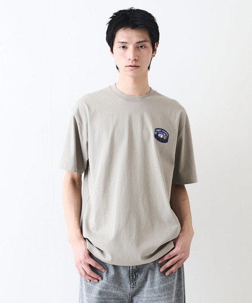 2色 Tシャツ アルファベット Round neck loose T-shirt PACIFIC STANDARD TIME /LOGO LS 2PACK TEE - 2枚組 / PST