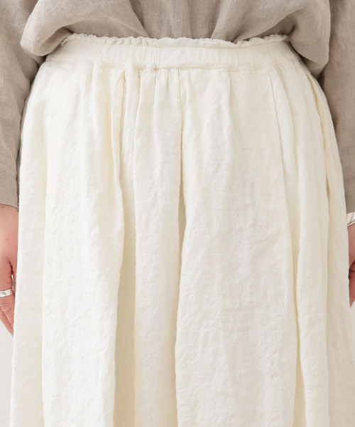 JOURNAL STANDARD LUXE（ジャーナルスタンダード　ラックス）の「ベルギーリネンスカート（スカート・レディース・ホワイト・FREE）」の14枚目の写真