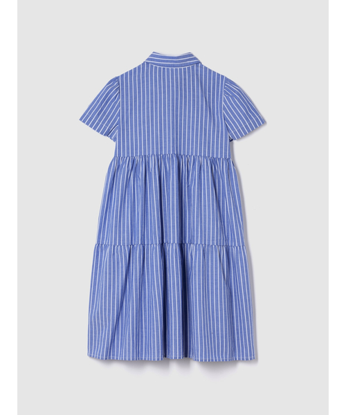 GAP（ギャップ）の「リラックス ティアード シャツワンピース (キッズ)（ワンピース・キッズ・ブルー/ブルー系その他・110cm/120cm/130cm/140cm/150cm/160cm）」の3枚目の写真