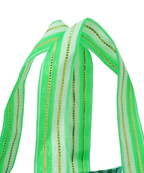 SHIPS(シップス)の「Arawali:メッシュ × ブロック プリント バッグ(トートバッグ・レディース・オレンジ/ライトブルー・ONE SIZE)」の12枚目の写真