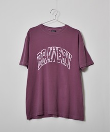 【MODISH GAZE】ピグメントアーチロゴＴシャツ（BRAVERY)