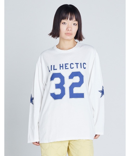 Little sunny bite(リトルサニーバイト)の「【8】【Little Sunny Bite】32 LONG TEE(Tシャツ/カットソー・レディース・ブルー/ブラック/ホワイト・MEDIUM/SMALL)」の4枚目の写真