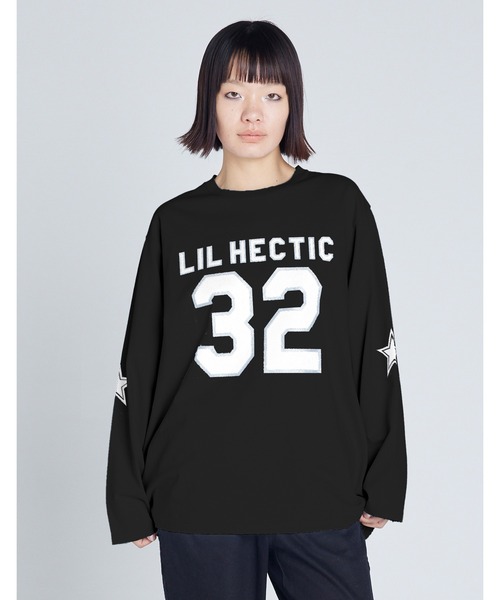 Little sunny bite(リトルサニーバイト)の「【8】【Little Sunny Bite】32 LONG TEE(Tシャツ/カットソー・レディース・ブルー/ブラック/ホワイト・MEDIUM/SMALL)」の1枚目の写真