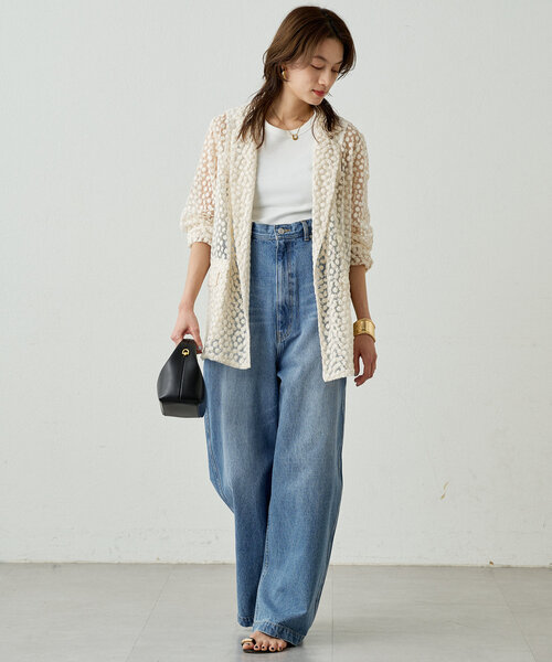 セール】20thフラワーレースジャケット（ベスト）｜LOUNGEDRESS