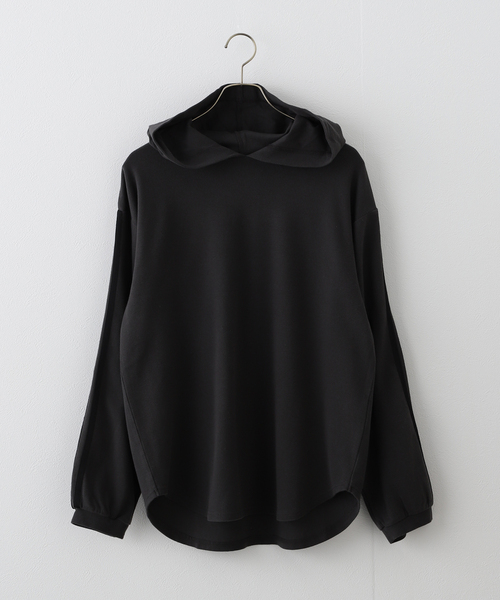 JOURNAL STANDARD(ジャーナルスタンダード)の「ラインフードプルオーバー(Tシャツ/カットソー・レディース・ライトグレー/イエロー/ブラック系その他・FREE)」の1枚目の写真