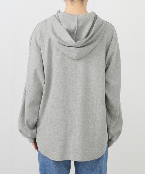 JOURNAL STANDARD(ジャーナルスタンダード)の「ラインフードプルオーバー(Tシャツ/カットソー・レディース・ライトグレー/イエロー/ブラック系その他・FREE)」の11枚目の写真