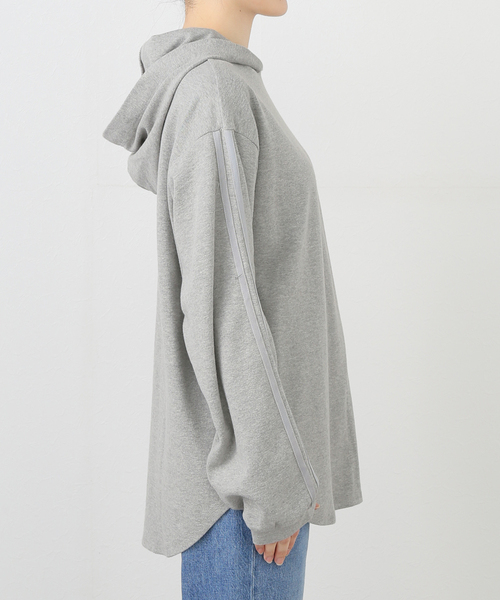 JOURNAL STANDARD(ジャーナルスタンダード)の「ラインフードプルオーバー(Tシャツ/カットソー・レディース・ライトグレー/イエロー/ブラック系その他・FREE)」の13枚目の写真