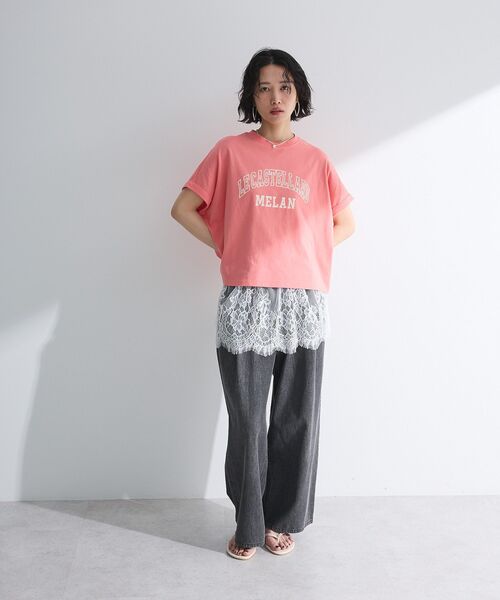 Green　Parks（グリーンパークス）の「ライトデニムワイドパンツ（デニムパンツ・レディース・ライトグレー/ライトインディゴブルー/インディゴブルー/ブラック・FREE）」の21枚目の写真