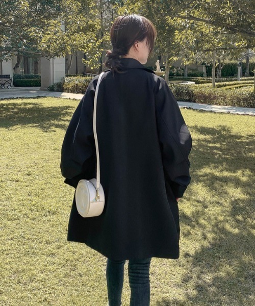 gossip!ロサンゼルス(ゴシップロサンゼルス)の「ミドルレングストレンチコート(トレンチコート・レディース・ベージュ/ブラック・M/S)」の12枚目の写真