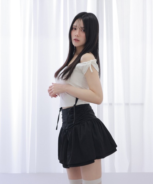 スカート Be Mine Gather Ribbon Skirt Be Mine Gather Ribbon Skirt