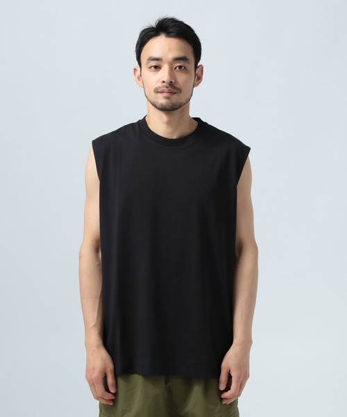 BAYFLOW(ベイフロー)の「【接触冷感】クールタッチノースリーブ(Tシャツ/カットソー・メンズ・ブラック/ホワイト・MEDIUM/LARGE)」の10枚目の写真