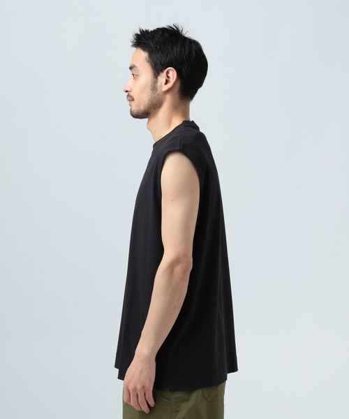 BAYFLOW(ベイフロー)の「【接触冷感】クールタッチノースリーブ(Tシャツ/カットソー・メンズ・ブラック/ホワイト・MEDIUM/LARGE)」の9枚目の写真