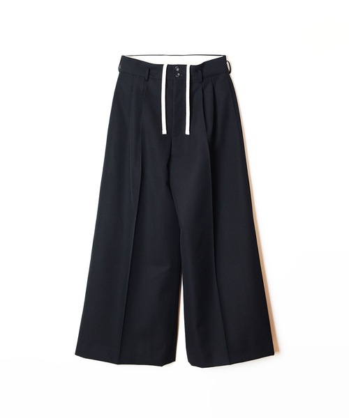 パンツ HOLIDAY WOOL DRAWSTRINGSSLACKS BLK size1 WOOL DRAWSTRINGS SLACKS｜HOLIDAY（ホリデイ）OFFICIAL ONLINE