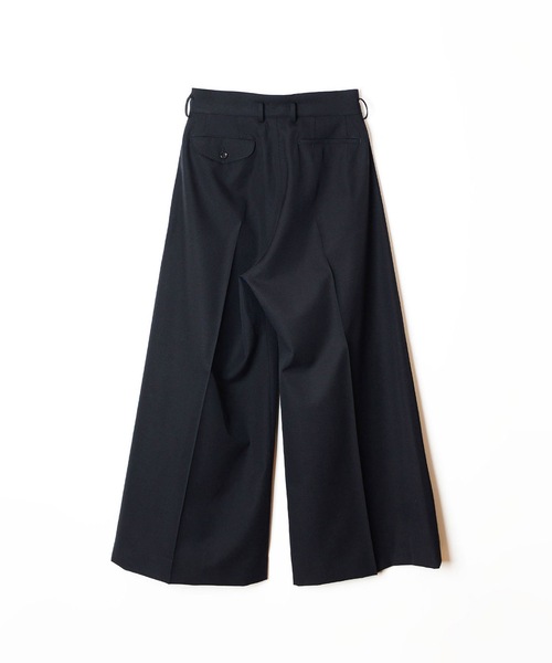 HOLIDAY（ホリデイ）の「WOOL TWILL DRAWSTRINGS SUPER WIDE PANTS ウールツイルドローストリングススーパーワイドパンツ（スラックス・レディース・ブラック・ONE SIZE）」の16枚目の写真