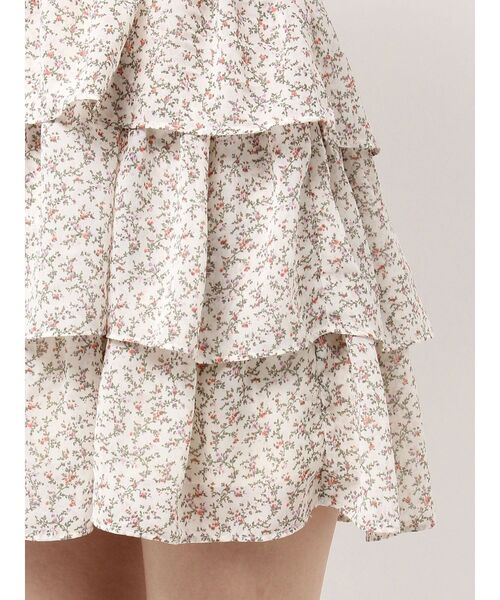 EATME(イートミー)の「ミニフラワープリントオフショルワンピース(ワンピース・レディース・ブルー/ブラック/アイボリー・FREE)」の14枚目の写真