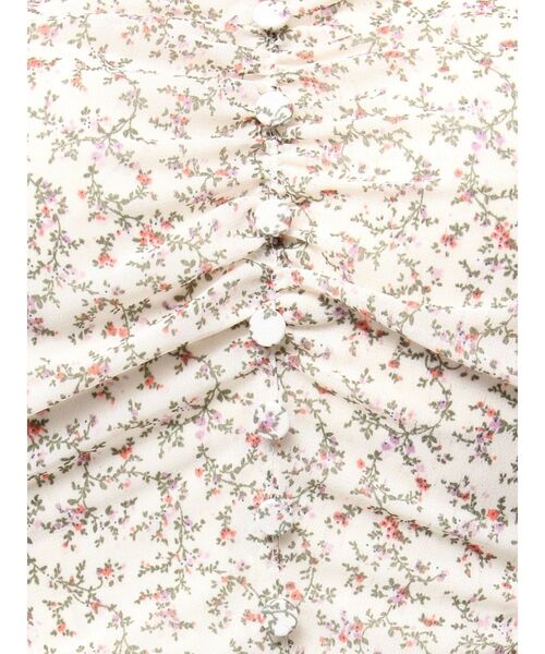 EATME(イートミー)の「ミニフラワープリントオフショルワンピース(ワンピース・レディース・ブルー/ブラック/アイボリー・FREE)」の17枚目の写真