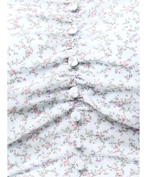 EATME(イートミー)の「ミニフラワープリントオフショルワンピース(ワンピース・レディース・ブルー/ブラック/アイボリー・FREE)」の19枚目の写真